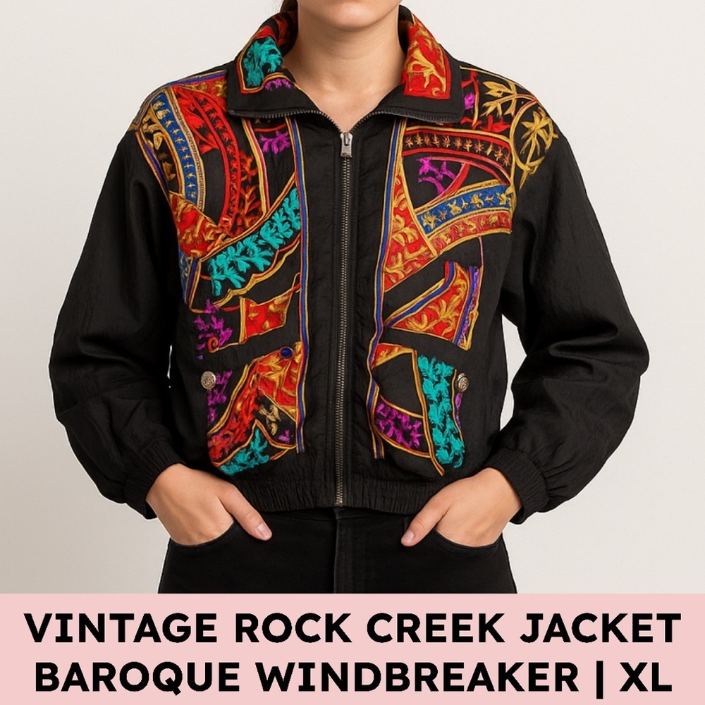 Rock Creek vintage baroque jacket lightweight nylon XL